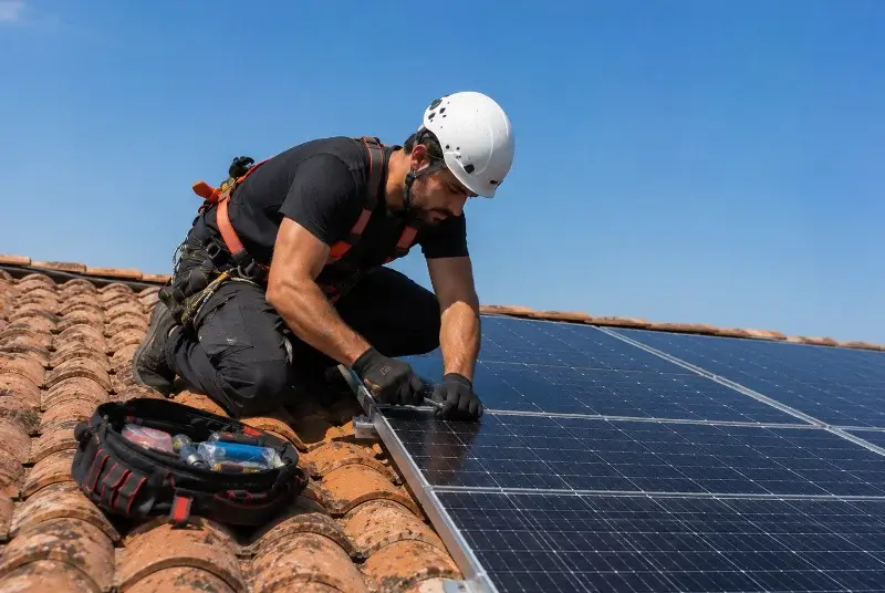 Maintenance et monitoring de panneaux solaires à Saint-Germain-de-Lusignan